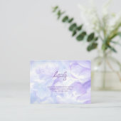 Elegant Light Purple Lilac Flowers Wedding エンクロージャーカード (スタンド正面)