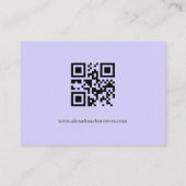 Elegant Light Purple Lilac Flowers Wedding エンクロージャーカード (裏面)