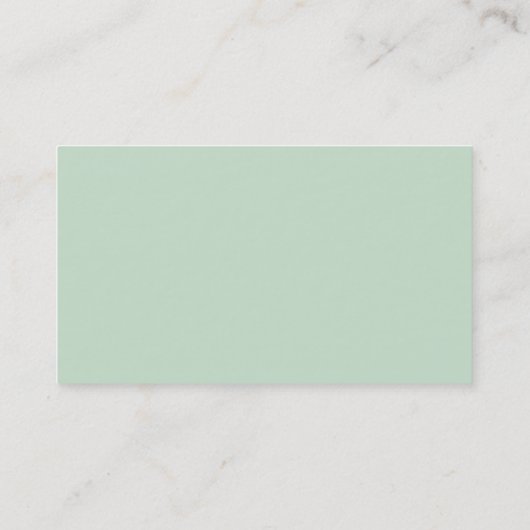 Elegant Light Teal Business Card 名刺 (裏面)