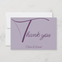 Elegant lilac サンキューカード
