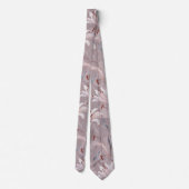 Elegant Lilac Lily Floral Wedding Tie ネクタイ (裏面)