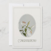 Elegant lilly vintage greeting card (正面)