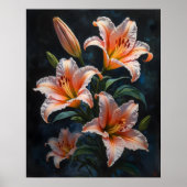 Elegant Lily Flower Art – Premium Prints & Unique  ポスター (正面)
