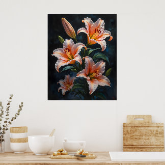 Elegant Lily Flower Art – Premium Prints & Unique ポスター