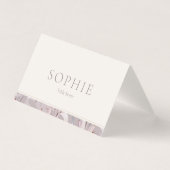 Elegant Lily Wedding Place Card (正面)