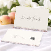 Elegant Lily Wedding RSVP Card with QR Code 招待状