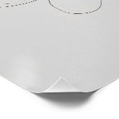 Elegant Line Art Female Portrait Poster – Soft Pea ポスター (コーナー)