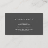 Elegant Linen Texture Business Card 名刺 (裏面)