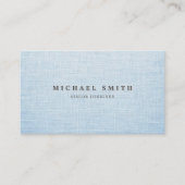 Elegant Linen Texture Business Card 名刺 (正面)