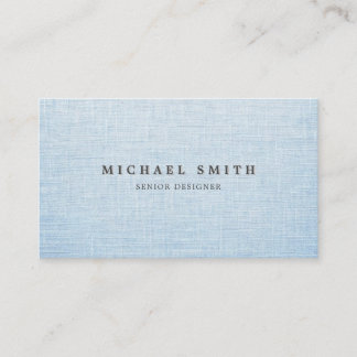 Elegant Linen Texture Business Card 名刺