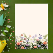 Elegant Little Wildflower 1st Birthday Party 招待状