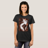 Elegant Long Haired Calico Cat Pet Portrait 1 Tシャツ (正面フル)