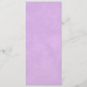 Elegant Long Stemmed Lilac Purple Rose Wedding メニュー (裏面)