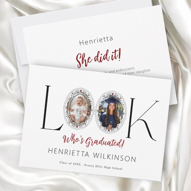 Elegant "Look Who's Graduated!" Photo Graduation  (クリエイターアップロード済み)