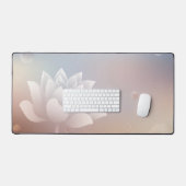 Elegant Lotus Bloom Desk Mat デスクマット (キーボード&マウス)