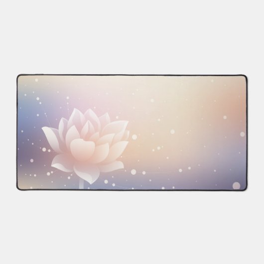 Elegant Lotus Bloom Desk Mat デスクマット (正面)
