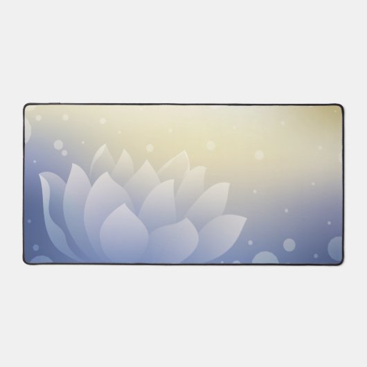 Elegant Lotus Bloom Desk Mat デスクマット (正面)