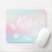Elegant Lotus Bloom Soft Gradient Mouse Pad マウスパッド (マウス)