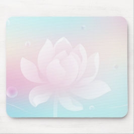 Elegant Lotus Bloom Soft Gradient Mouse Pad マウスパッド