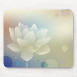 Elegant Lotus Flower Mouse Pad マウスパッド