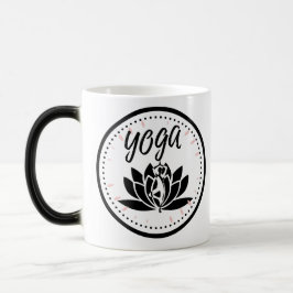 Elegant Lotus Flower Yoga Pose Coffee Mug モーフィングマグカップ