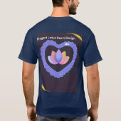Elegant Lotus Heart Design Tシャツ (裏面)