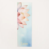 Elegant Lotus Yoga Mat – Minimal & Serene Design ヨガマット (正面)