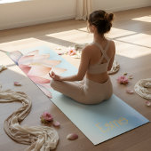 Elegant Lotus Yoga Mat – Minimal & Serene Design ヨガマット