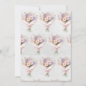 Elegant Love is In Bloom Floral Bridal Shower 招待状 (裏面)