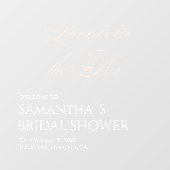 Elegant Love is in the Air Bridal Shower ウィンドウサイン (シート)