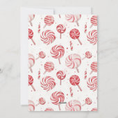 Elegant Love Is Sweet First Christmas Red 2 Photo シーズンカード (裏面)