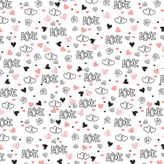 Elegant Love Text Lettering Valentine Tablecloth テーブルクロス