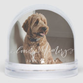 Elegant Loving Memory Dog Pet Name Photo Memorial (正面)