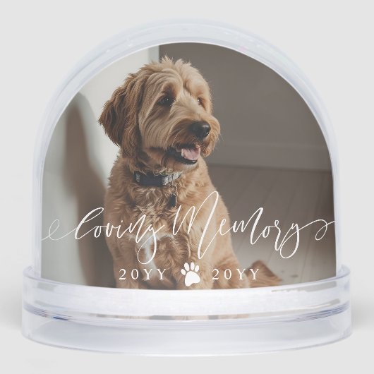 Elegant Loving Memory Dog Pet Name Photo Memorial (正面)