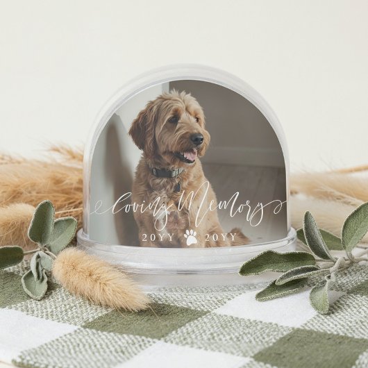 Elegant Loving Memory Dog Pet Name Photo Memorial