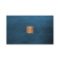 Elegant luxury blue leather copper gold monogram