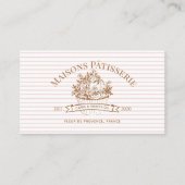 Elegant Luxury Cupcake Bakery Cake Designer Photo 名刺 (正面)