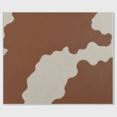 Elegant Luxury Faux Cow Leather Popular Collection ラッピングペーパー (フラット)