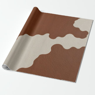 Elegant Luxury Faux Cow Leather Popular Collection ラッピングペーパー