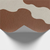 Elegant Luxury Faux Cow Leather Popular Collection ラッピングペーパー (角)