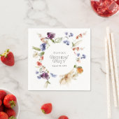 Elegant Luxury Floral Birthday Party for Her スタンダードカクテルナプキン (インサイチュ)
