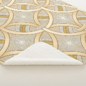 Elegant Luxury Geometric  シェルパブランケット (3/4)