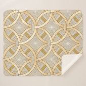 Elegant Luxury Geometric  シェルパブランケット (正面(横))