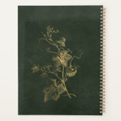 Elegant luxury gold green business professional プランナー手帳 (裏面)