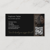 Elegant Luxury Hair Stylist Extensions Wigs  Photo 名刺 (裏面)