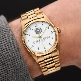 Elegant Luxury  monogram initials names 腕時計