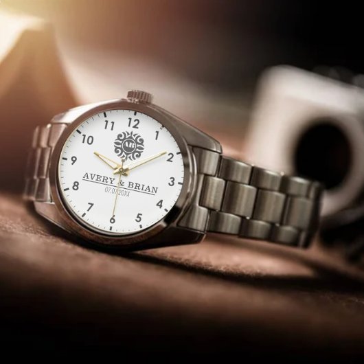 Elegant Luxury  monogram initials names 腕時計