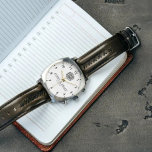 Elegant Luxury  monogram initials names 腕時計<br><div class="desc">Luxury Floral Monogram Letters with Couple's Names Watch 🌿✨ Elevate your style with this Luxury Floral Monogram Watch, featuring elegant customizable initials and couple’s names. A perfect wedding gift, anniversary present, or romantic keepsake, this watch blends vintage charm with modern elegance. The delicate floral design adds a touch of sophistication,...</div>