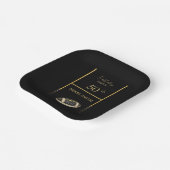 Elegant Luxury Party Plate for Men ペーパープレート (傾斜あり)