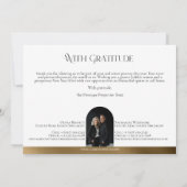 Elegant Luxury Real Estate Modern Gold Black Happy シーズンカード (裏面)